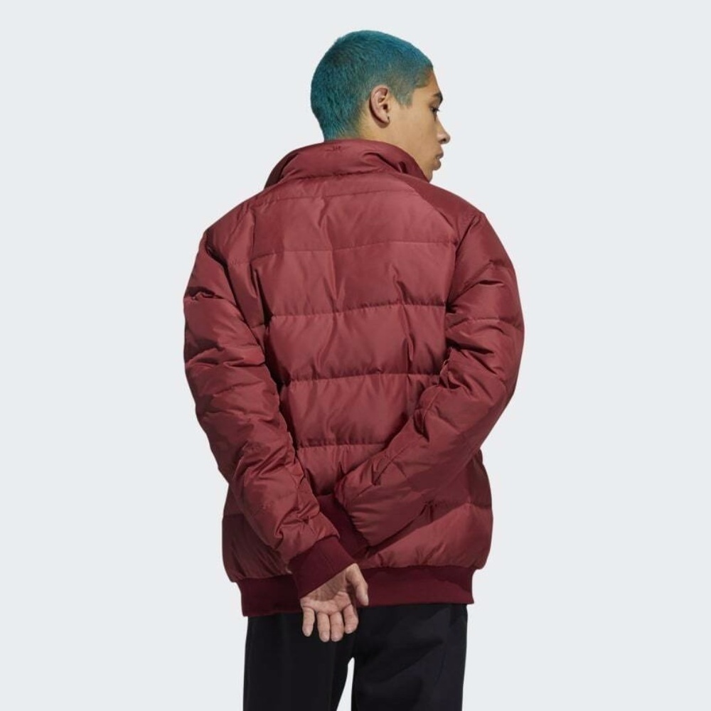 NEW adidas Originals Men's Jonah Hill Puffer Jacket Coat GL5374 Burgundy - Picture 2 of 12